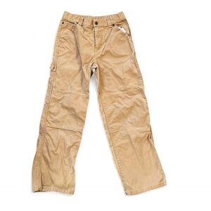 L.L.Bean Kids Double Knee Tan Cargo Pants